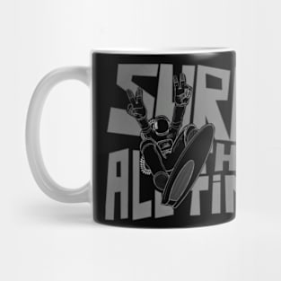 Surfing astronaut Mug